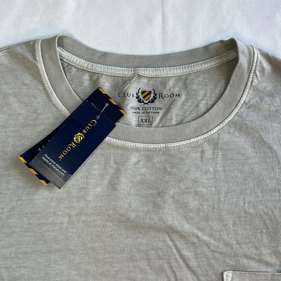 Club Room Men’s 100% Cotton Tshirt Slate XXL NWT - Picture 2 of 11